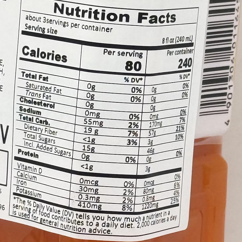 Kagome Carrot & Orange Juice 720mlx4bottle