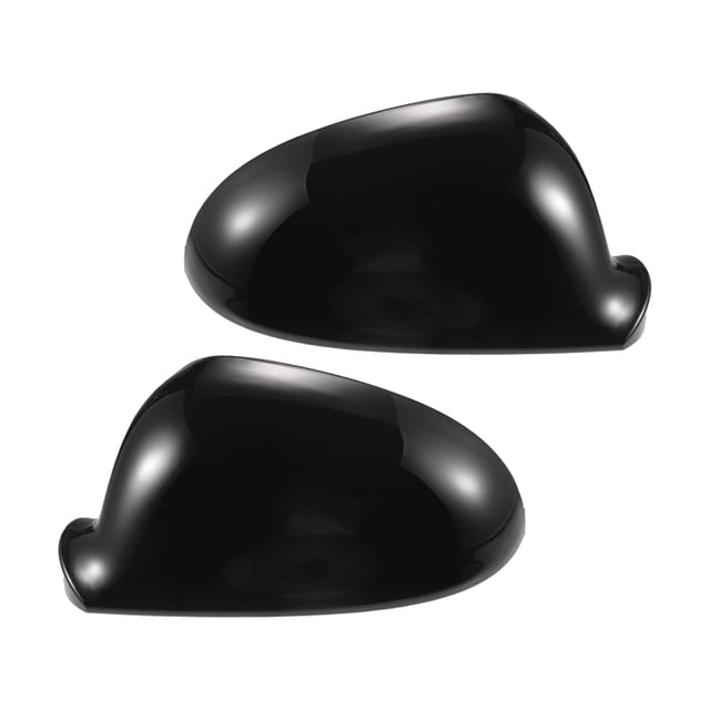 Cubierta de espejo retrovisor izquierdo y derecho para Volkswagen Golf 5 GTI Jetta, par, negro brillante