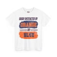 thumbnail image 3 of DJH Apparel | Easily Distracted By Orange & Blue Sports Unisex T-shirt, 3 of 4