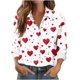 thumbnail image 3 of TaTaai Women Casual Button Down Printed Shirt Long Sleeve Collared Top Ladies Daily Street Office Commute Wear Soft Breathable No Fading Machine Washable Comfortable Blouse Gift, 3 of 6