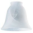 thumbnail image 2 of Lamp Shade Westinghouse Bell de cristal blanco, paquete de 6, paquete de 1, 2 of 3