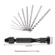 thumbnail image 3 of Riwesomey Micro brocas helicoidales, tornillo de banco, Kit de herramientas Manual para carpintería, diseño antideslizante, rodamiento silencioso con Kits y herramientas para tallar tipo 3 Riwesomey TO007927-03, 3 of 6