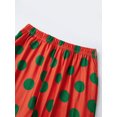 thumbnail image 6 of AIGUR Family Matching Christmas Pajamas Set Long Sleeve Tops with Dot Print Pants, 6 of 10