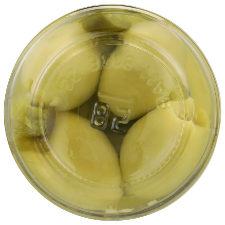 Pearls Specialties Jalapeño Stuffed Queen Olives 7 oz. Jar. Major