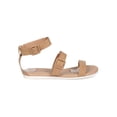 thumbnail image 2 of New Women Breckelles Joy-35 Leatherette Open Toe Buckle Minimal Gladiator Sandal, 2 of 5
