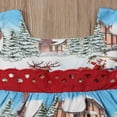 thumbnail image 4 of Robe de Noël Père Noël pour Bébé Fille Nœud Papillon Volant Tutu Robe de Fête Rouge 3-4 Ans, 4 of 6