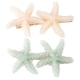 thumbnail image 1 of 2 pinzas para el pelo sencillas con forma de estrella de mar, horquillas de moda para fiestas, accesorios para el cabello (blanco y verde claro), 1 of 5