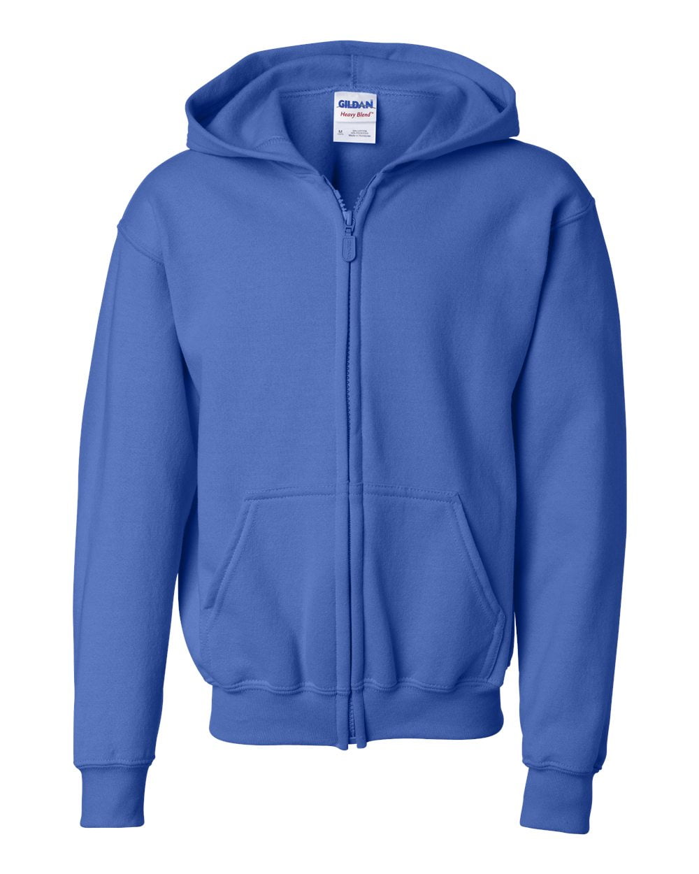Gildan Heavy Blend Kids Boys Girls Full-Zip Hooded Sweatshirt