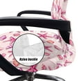 thumbnail image 5 of HELLHERO Starfish Seashell Print Office Chair Cover, Stretchable Elastic Desk Chair Cover, Dustproof Seat Slipcover for Office Chair, Pink, 5 of 7