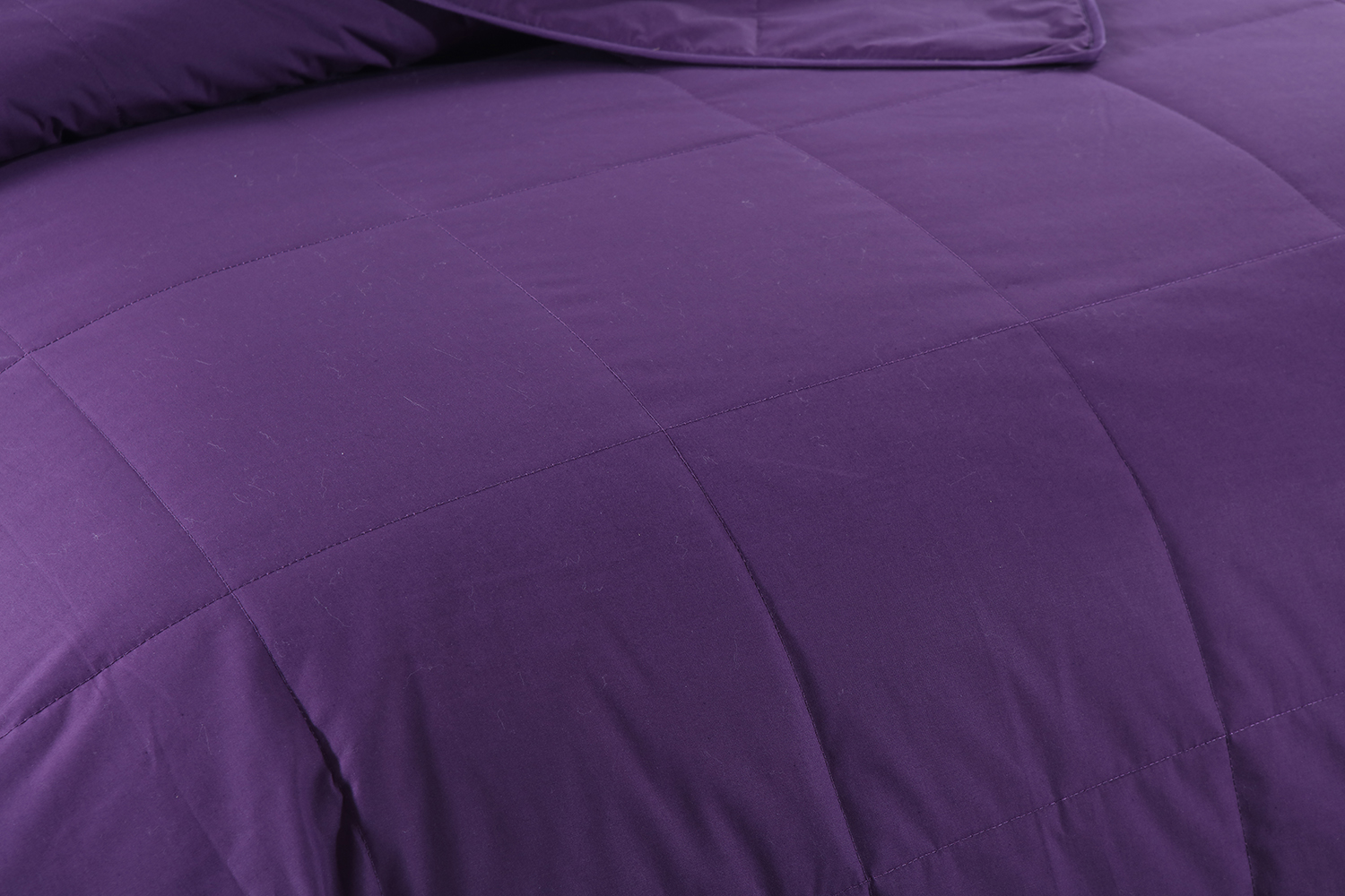 Cottonpure 100% Sustainable Cotton Filled Blanket, Full/Queen, Purple