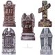 thumbnail image 1 of Lápidas de cementerio RIP de espuma de 17" (paquete de 5), adornos de lápida y 12 estacas de metal adicionales para decoración de patio Ormromra WRQX-531, 1 of 5