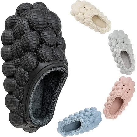 

Womens Massager Slippers Funny Lychee Bubble Unisex Super Soft Sandals Mens Breathable Beach Slides Bath Shower Slippers Bedroom Spa House Sandals