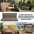 thumbnail image 5 of Porch Swing Cushion Thicken 4", 55" Swing Cushions 2-3 Seater Replacement, Waterproof Bench Cushions with Backrest, Anti-Fading Patio Swing Chair Pads for Outdoor Garden Furniture, 5 of 7