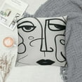 thumbnail image 2 of COMIO  Minimalist Woman Face Line Art Throw Pillow Covers, Pillow Covers  Abstract Face Line Pillowcase, Decorative Pillow Cushion Covers for Couch, Bed, Sofa, Car Seat, Bedroom, Home, 2 of 5
