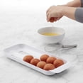 thumbnail image 5 of FridgeView Soporte para huevos con ruedas, organizador apilable para huevos con bandeja extraíble para almacenamiento en el refrigerador, 5 of 5