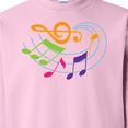 thumbnail image 3 of Inktastic Music Notes Musical Adult Sweatshirt, 3 of 4