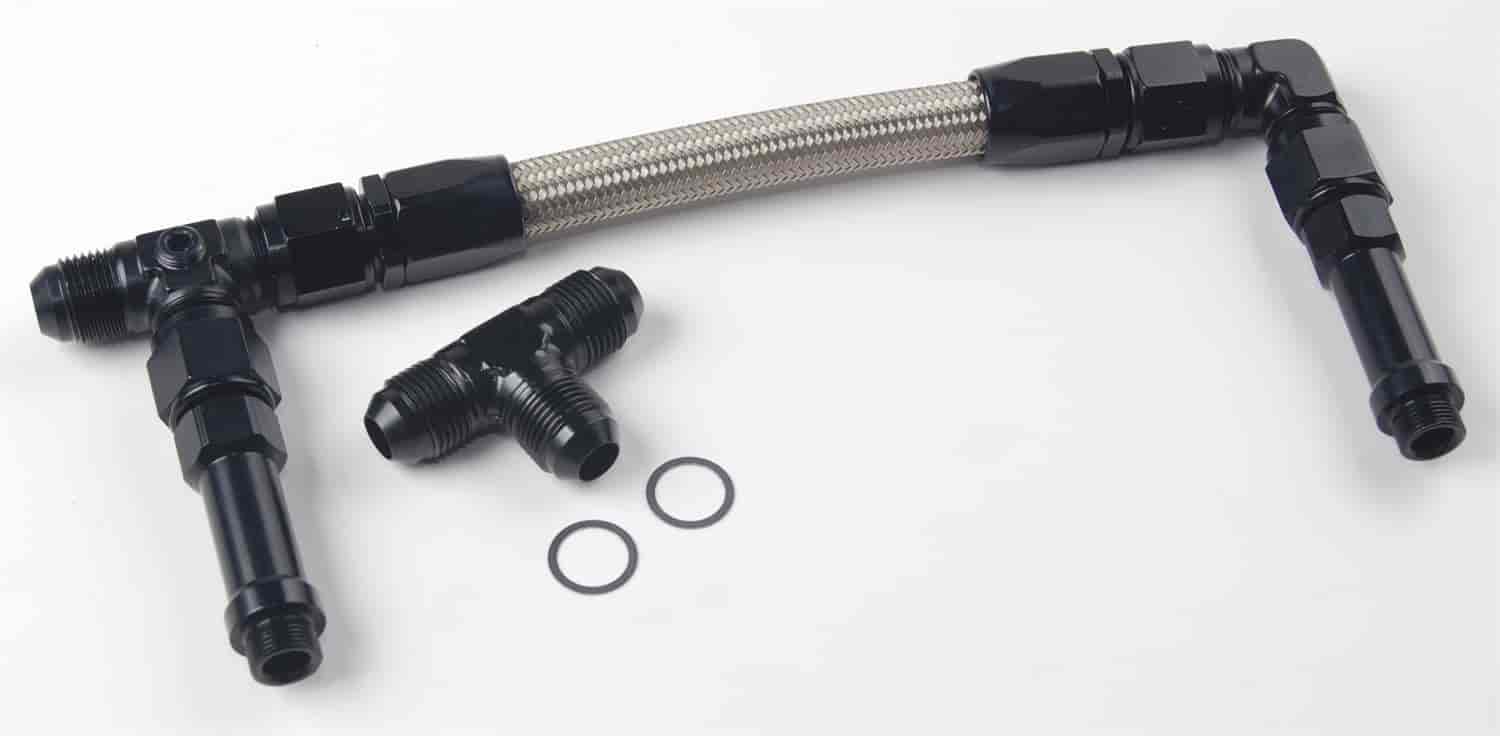 JEGS 110828 Dual Feed Fuel Line (Fuel Log) Kit for Demon Standard