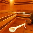 thumbnail image 6 of YWMJZEU Wooden Sauna Accessory Bathroom Gift Ergonomic Grip Steam Sauna Tool Saunas Room Ladle 36cm, 6 of 9