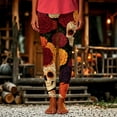 thumbnail image 4 of sdhkgrrt Women Plus Size High Waisted Stretch Halloween Print Leggings Casual Streetwear Activewear Lounge Yoga Fall Winter Gym Workout Trousers, Black XL, 4 of 5