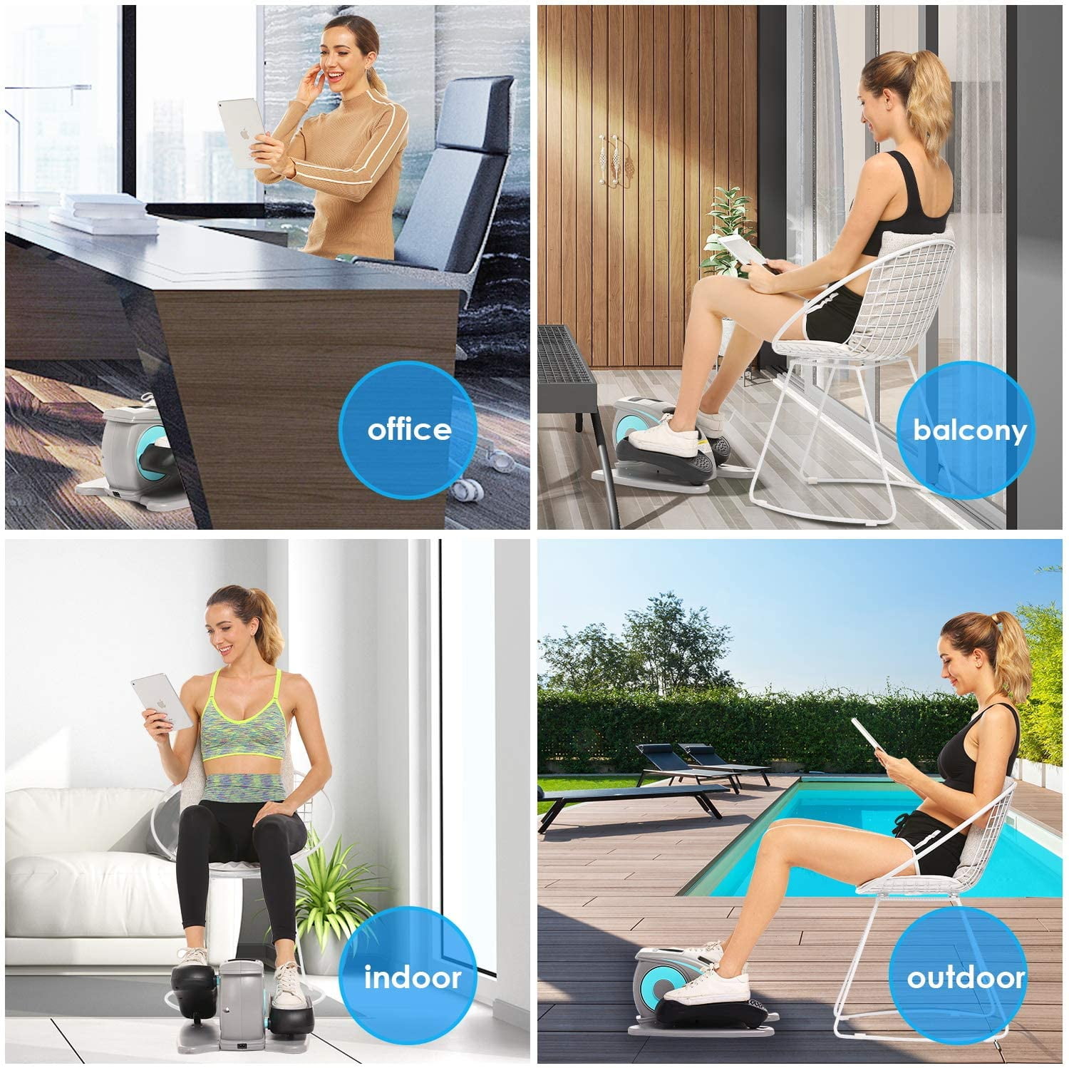 ANCHEER Under Desk Bike Pedal Exerciser 8-level Resistance with LCD Screen Displays Portable Trainer for Home Office Desk Cycle Mini Leg Foot Peddler Exerciser While Sitting for Seniors Therapy ANCHEER Under Desk Bike Pedal Exerciser 8-level Resistance with LCD Screen Displays Portable Trainer for Home Office Desk Cycle Mini Leg Foot Peddler Exerciser While Sitting for Seniors Therapy