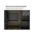 thumbnail image 5 of MONTECH HS02, ATX Mid-Tower PC Case, Gaming PC, High-Airflow, Reversible Layout, Sturdy Curved Tempered Glass Front Panel, Sink-in Design, Toolless Panels, Black, US, 5 of 16