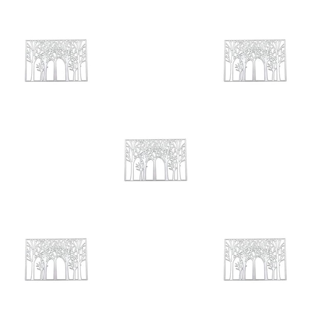 Kearding Craft Die Tree Pattern Stenciling Scrapbooking Supplies Works Handicrafts Mold Wear-resistant Versatile for DIY Making como se muestra 5Conjunto