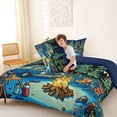 thumbnail image 4 of Catabedysis Night Camper Full Size Comforter Sets,Camping Print Bedding Comforter Set For Boys,Multicolor,Navy Blue Reversible,3-Piece,1 Comforter and 2 Pillowcases, 4 of 7
