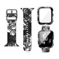 thumbnail image 1 of Adecuado para Apple Watch de 7. ª generación, correa de silicona impresa, película templada para PC, funda protectora para Apple Watch, juego de 25 colores, 1 of 1