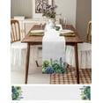 thumbnail image 3 of Succulent Botanical Table Runner 70 Inches, Summer Tropical Flowers Bed Runner Dresser Scarves Tabletop for Indoor Outdoor Parties/Ceremony/Banquet, 13" x 70", 3 of 8
