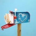 thumbnail image 4 of Lsque Heart Shaped Cloud Mailbox Cover Standard Size ,Magnetic Mailbox Covers Post Wraps Letter Box Cover -21x18 in, 4 of 9