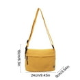 thumbnail image 3 of Lightweight Shoulder Bag | Fashionable Small Crossbody Messenger Purse | Waterproof Cloth | Versatile Solid Colors | Compact Organizer | 9x5x2 in | 1 Pc | Travel Tote, 3 of 6