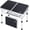 Black, variant on Portable Small Adjustable Camping Folding Table with Double Height Option & Mesh Storage Layer, Essential Outdoor Gear for Garden, Picnic, Camping & BBQ Cooking