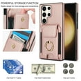 thumbnail image 5 of TECH CIRCLE For Galaxy S22 Plus Case,Flip Wallet Case with Card Slots Ring Stand Holder Kickstand Folio PU Leather Protective Phone Cover for Samsung Galaxy S22 Plus 6.6" 2022,Rosegold, 5 of 8