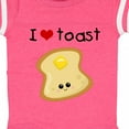 thumbnail image 4 of Inktastic I Love Toast Boys or Girls Baby Bodysuit, 4 of 5