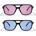 thumbnail image 1 of Retro Vintage 70s sunglasses for women men with UV Protection VL9611, 1 of 3