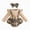 A83-Brown, variant on XZNPDUCQ 9-12 Months Unisex Newborn Baby Fall Winter Outfit Set Romper Dress Ruffles Long Sleeve Clothes Jumpsuit With Bow Headband Sleep & Play One-Piece Bodysuit,A83-Brown