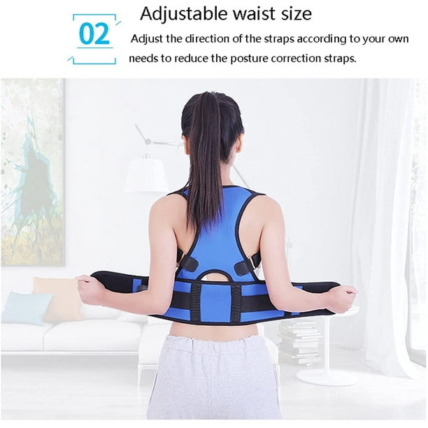 Posture Corrector High Elastic Breathability Shoulder Padded Integrated  Back Support Boost Posture Unisex (Black) (Size : L) : : Health &  Personal Care