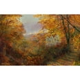 thumbnail image 2 of John Atkinson Grimshaw 18x13 Black Ornate Wood Framed Double Matted Museum Art Print Titled - A House in a Clearing (1870), 2 of 5