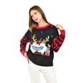 thumbnail image 4 of Sueter navideño divertido Roman Fashion /Juvenil, ABW37 (Negro) negro CH, 4 of 5