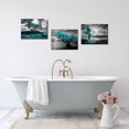 thumbnail image 3 of Hieng 3 Panel Tree Canvas Wall Art Black and White Teal Tree with Full Moon Painting Pictures Prints Artwork for Living Room Bedroom(only canvas), 3 of 6