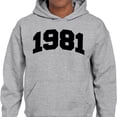 thumbnail image 2 of 1981 College Style Hoodie Sweatshirt Unisex 2X-Large Grey, 2 of 5