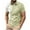 Brown 3F, variant on Men's Vintage Print Button Shirt,Summer Collared Side Vent Detail Graphic Tees Green 4XL