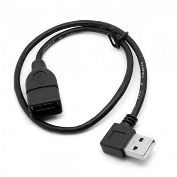 Xiwai Cable 480M USB 2.0 Left Angled 90 Degree A type Male to Female Extension Cable 40cm