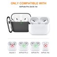 thumbnail image 2 of Funda SUPFINE compatible con AirPods Pro de segunda generación, negra, 2 of 8