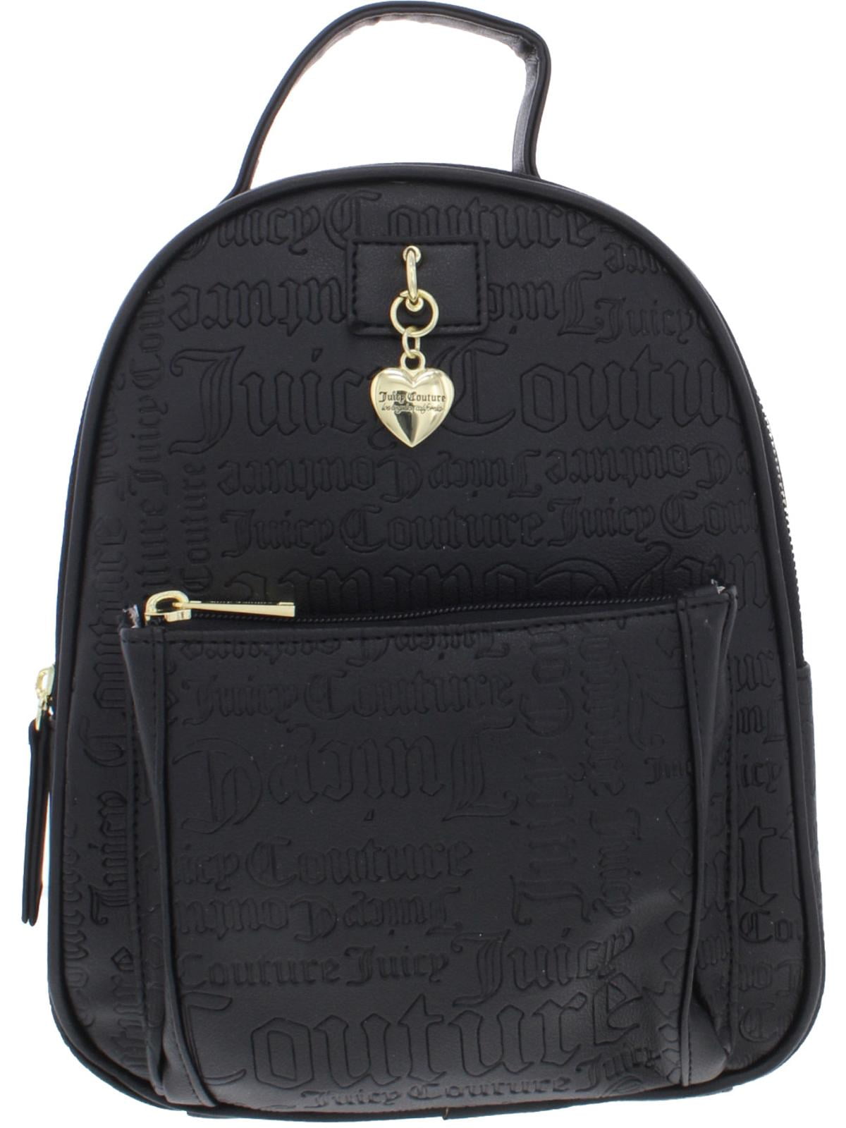 juicy couture black leather backpack