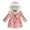 C-Rose Gold, variant on Toddler Winter Coat Girls Puffer Jacket with Pocket Zipper Winter Hoodies Coat Long Sleeve Windproof Child Puffer Jacket for Little Girls 8-9 Years