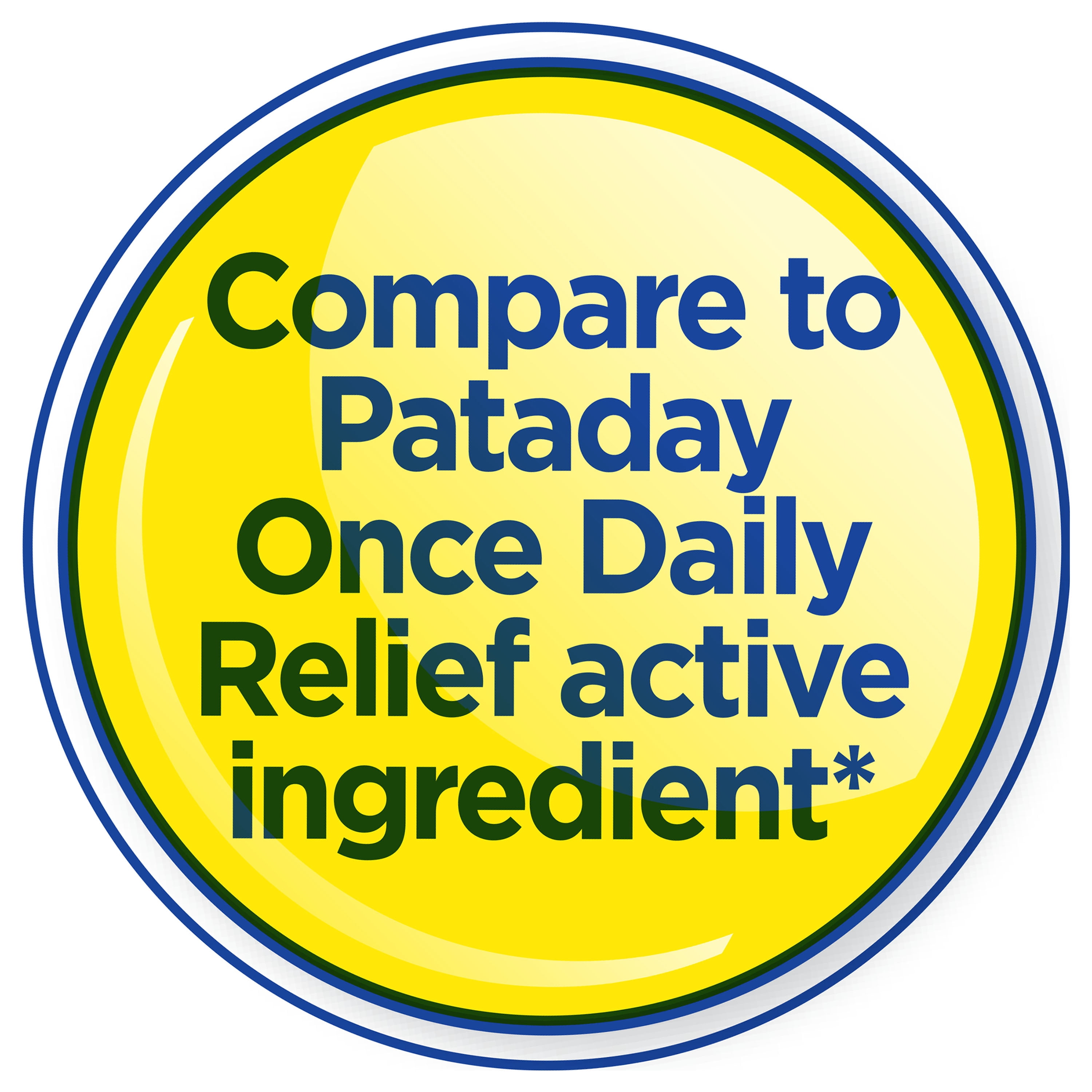 Equate Eye Itch Relief Antihistamine Eye Drops, Olopatadine HCL 0.2%, 3.5mL, 2 Count, Compare to Pataday Once Daily Relief Active Ingredient