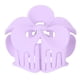 thumbnail image 5 of Pinza para el pelo hueca mate con forma de flor, simple, elegante, elegante, accesorios para el cabello para mujeres y niñas, color morado, 5 of 14