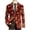 Red#04, variant on Miqool Men's Christmas Blazer Corduroy Xmas Print Holiday Party Jacket Slim Fit Casual Sport Coat
