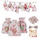 thumbnail image 3 of Bolsas de calendario de adviento de Navidad, bolsas de lino duraderas y reutilizables, cuenta atrás, calendario de Adviento, bolsas de regalo con Clips y cuerda, 24 piezas, 2021, 3 of 4